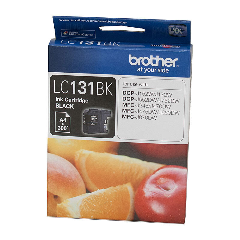 Buy Brother LC131 Black Ink Cartridge – reliable genuine black ink for Brother printers. Concise and consistent printing for everyday use.