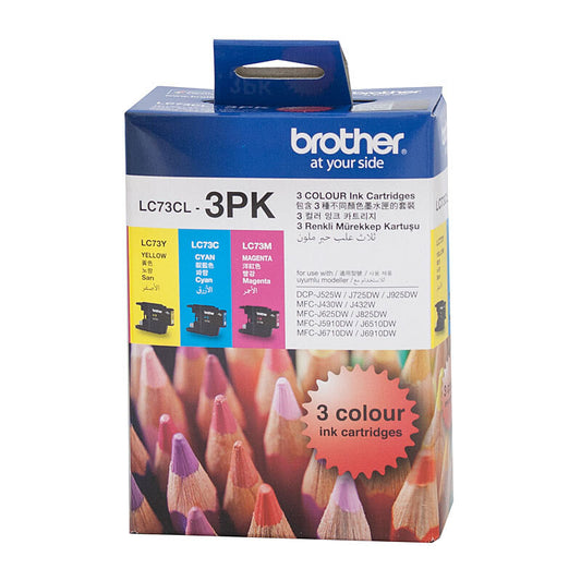 Brother LC73, LC73CMY, Brother colour pack, Brother colour ink, Brother ink Australia, MFC-J6510DW ink, MFC-J835DW ink, Brother printer cartridges