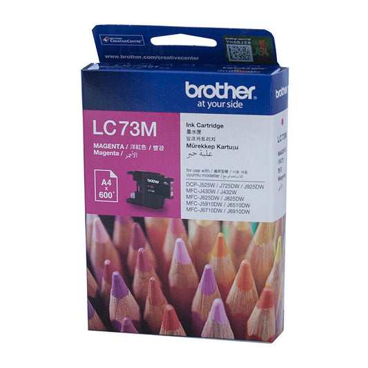 Brother LC73, LC73M, Brother magenta ink, Brother colour ink, Brother ink Australia, MFC-J6510DW ink, MFC-J835DW ink, Brother printer cartridges