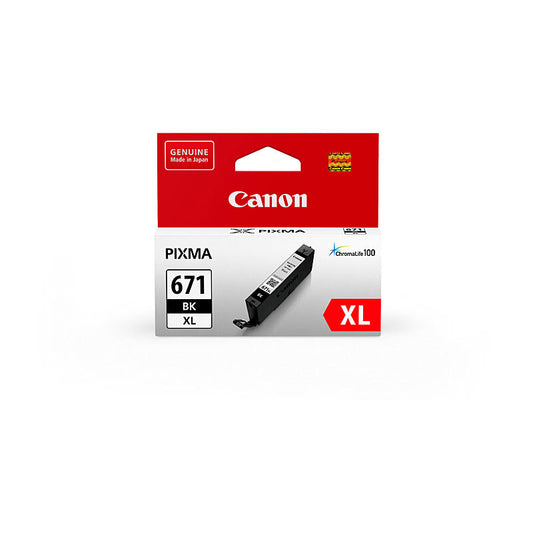 Print crisp, fade-resistant black text with the Canon CLI671XL. Genuine Canon high-yield ink ensures smooth printing, deep blacks, and long-lasting results.