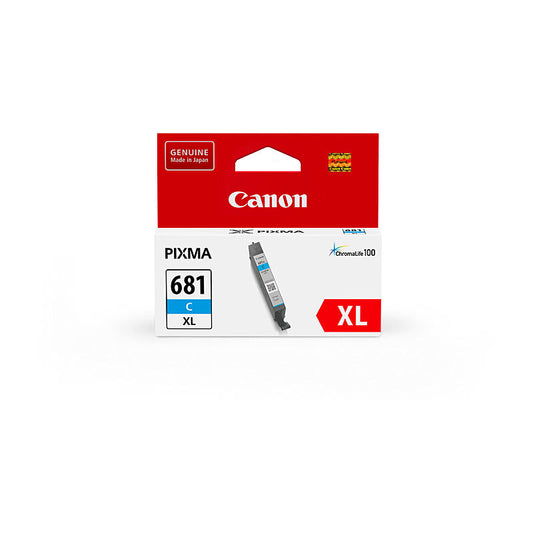 Print bright, fade-resistant colour with the Canon CLI681XL Cyan Cartridge. Genuine Canon ink ensures vivid tones and reliable performance.
