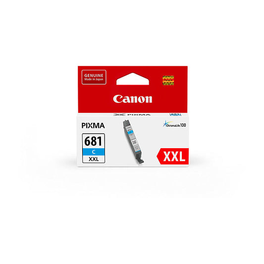 Print vivid, fade-resistant colour with the CNC CLI681XXL Cyan Cartridge. Genuine Canon ink ensures bright colour, smooth printing, and dependable results every time.