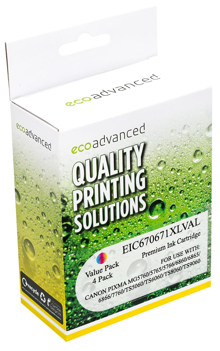 Buy Compatible Canon PGI670/671XL Value Pack – affordable, high-yield inks for Canon printers. Enjoy vibrant colour, deep blacks and reliable performance.