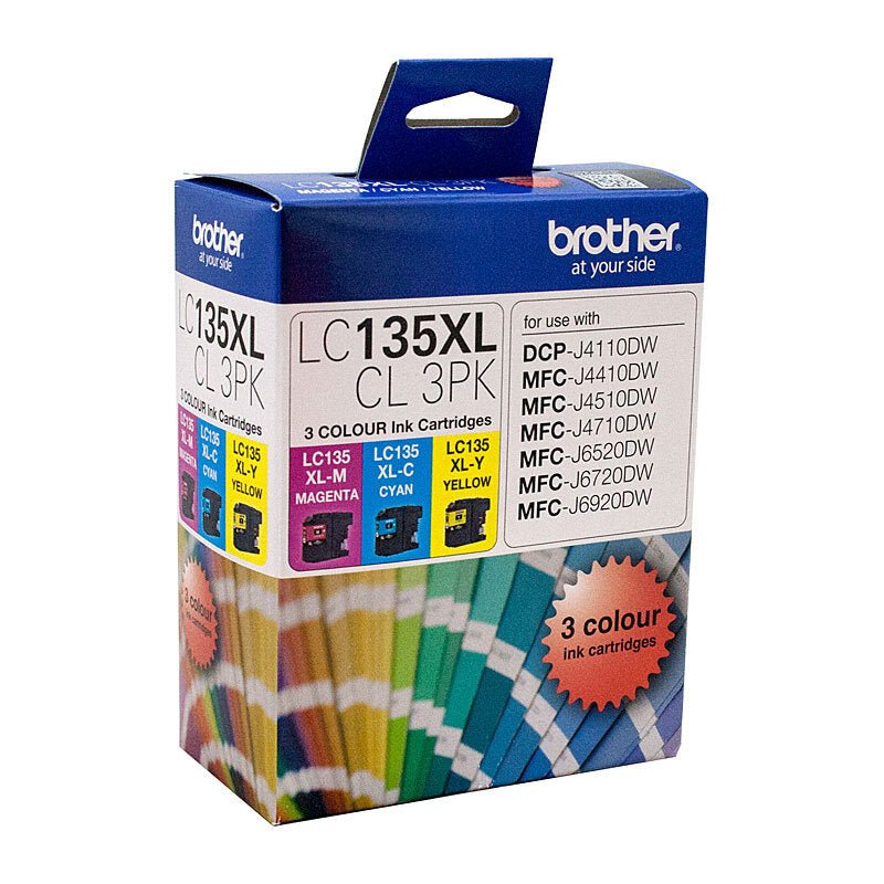 Brother LC135XL CMY Colour Pk - Cartridge West