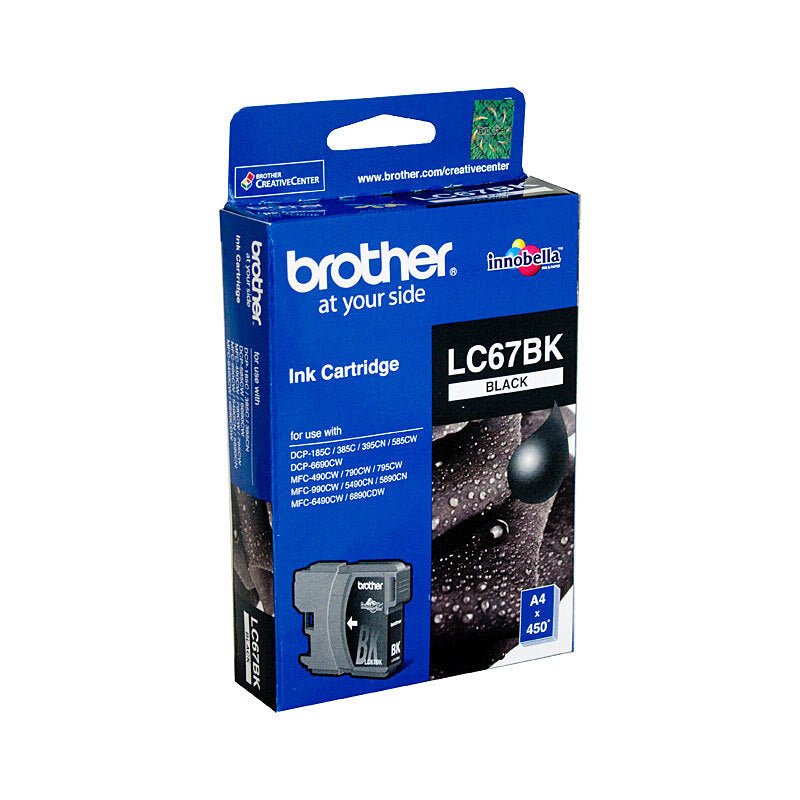 Brother LC67BK Black Ink Cartridge - Standard Yield Inkjet Ink - Cartridge West