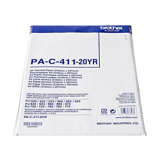 Brother PocketJet A4 Thermal Paper - 50 Sheets - Cartridge West