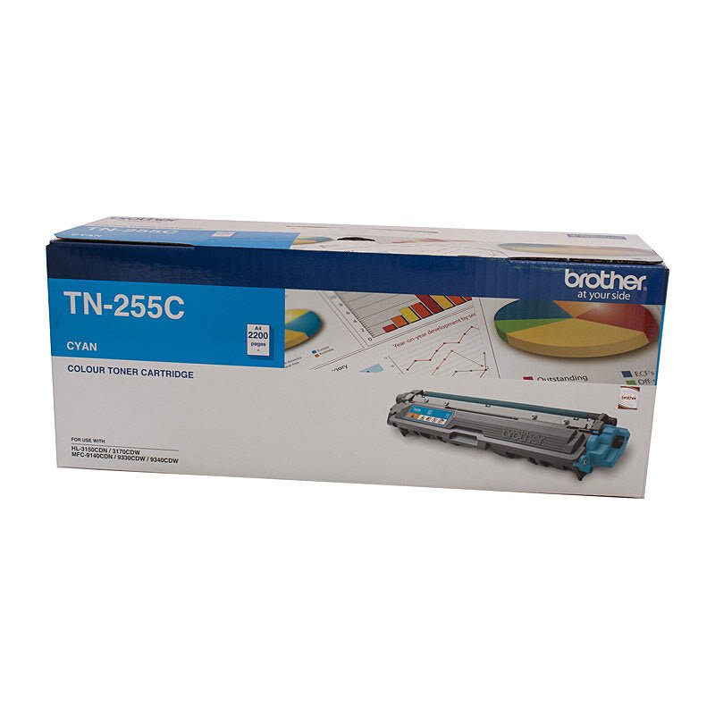 Brother TN - 255 Cyan Toner Cartridge - High Yield Laser Toner - Cartridge West