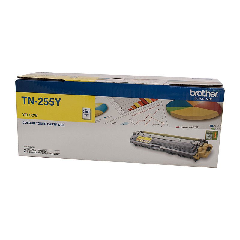 Brother TN - 255 Yellow Toner Cartridge - High Yield Laser Toner - Cartridge West