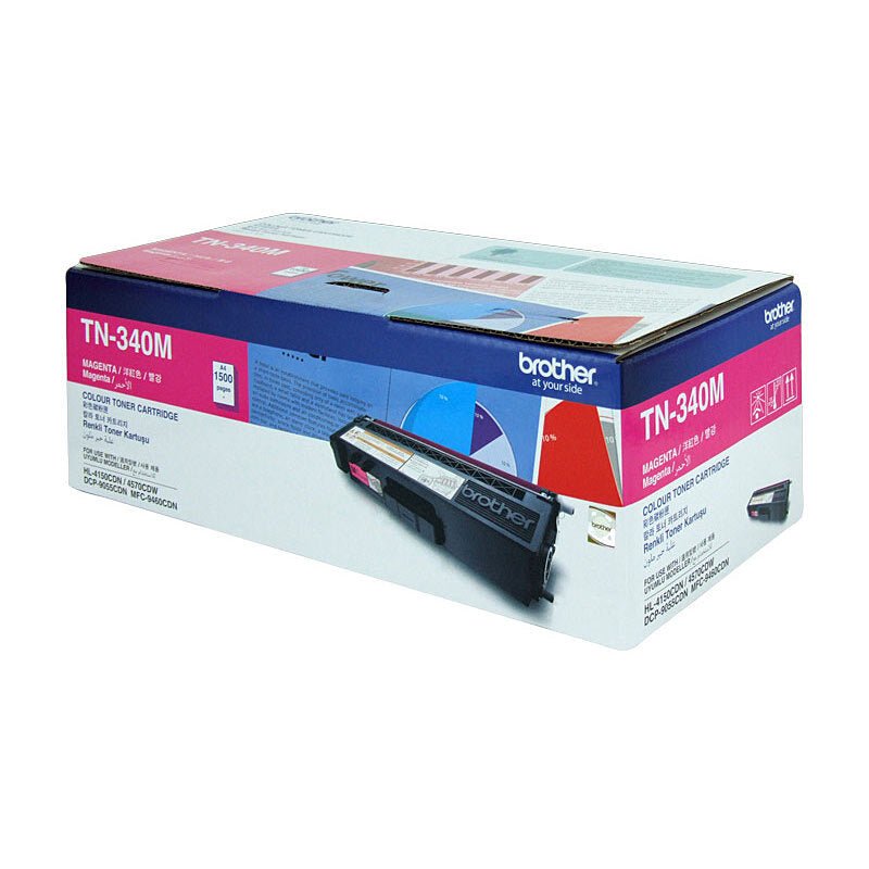 Brother TN - 340 Magenta Toner Cartridge - Standard Yield Laser Toner - Cartridge West
