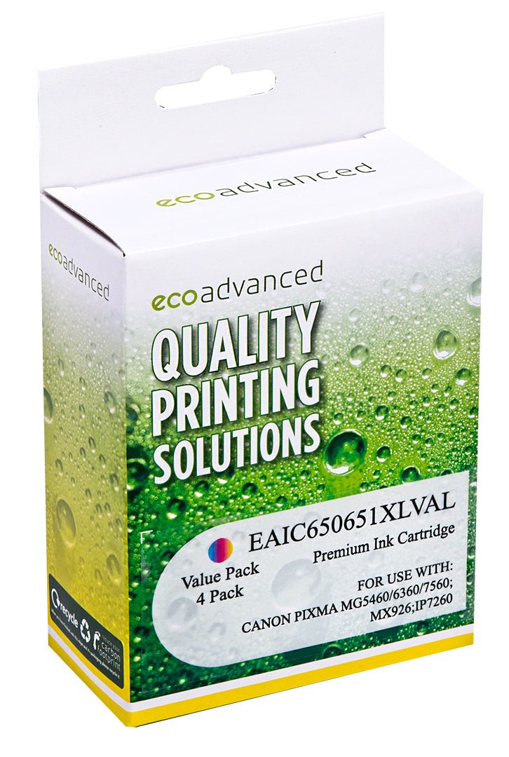 Compatible Canon PGI - 650XL CLI - 651XL Ink Value Pack - 5 Cartridge Set - Cartridge West