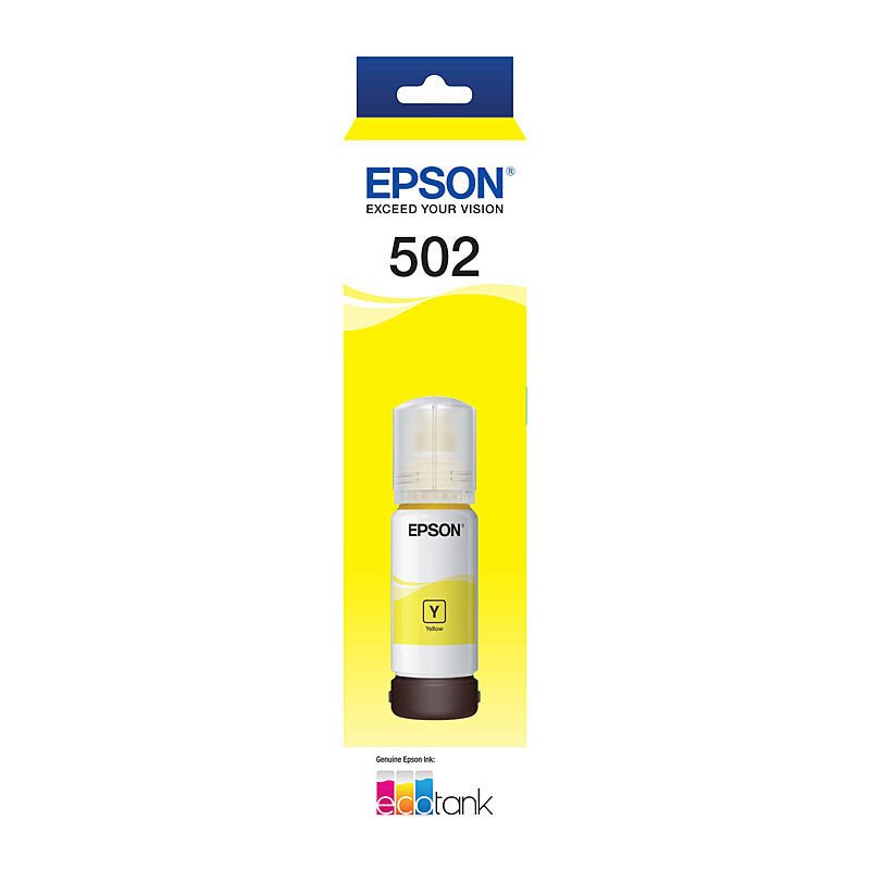 Epson T502 Yellow EcoTank Ink Bottle - 70ml Refill Bottle - Cartridge West