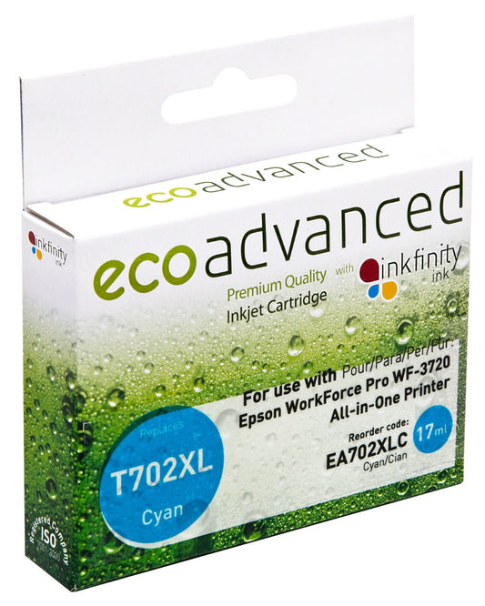 Compatible Epson 702XL Cyan Ink Cartridge