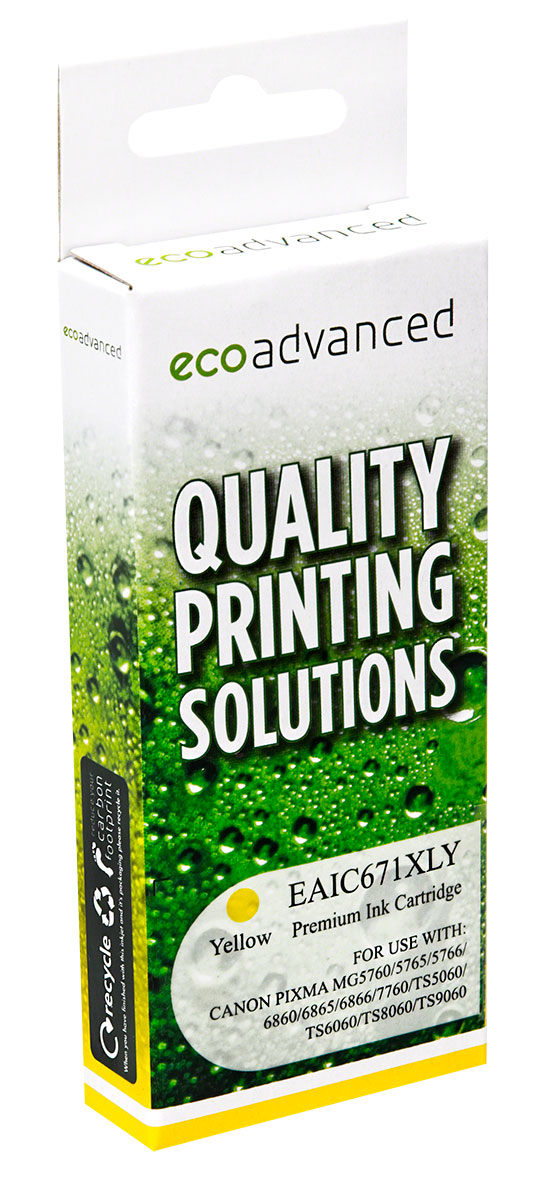 Compatible Canon 671XL Yellow Ink Cartridge