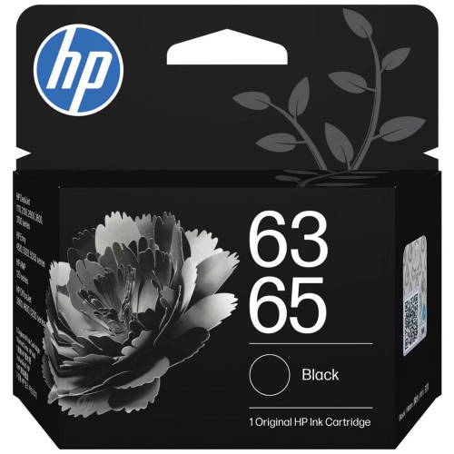 HP #63/65 Black Ink Cartridge B7RT3AA