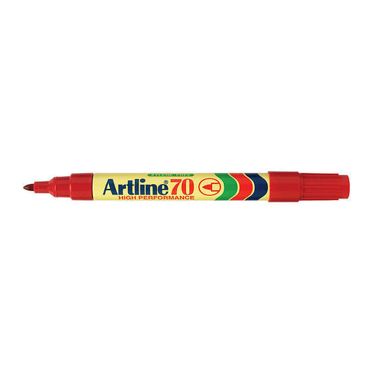 Artline 70 Perm Mrker Red Bx12