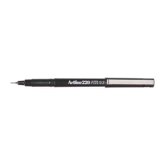 Artline 220 Pen 0.2mm Blk Bx12