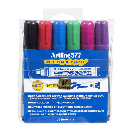 Artline 577 W/Brd Mkr Ast Wlt6