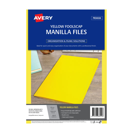 AV Manilla Folder Yllw FC Pk20