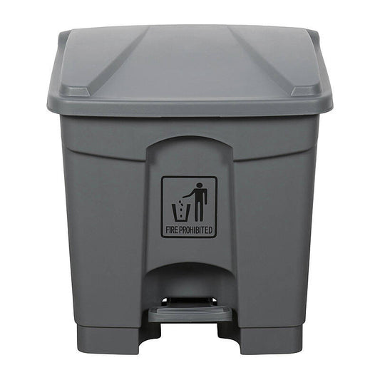 Clnlnk Rubsh Bin W/Pdl 30L Gry