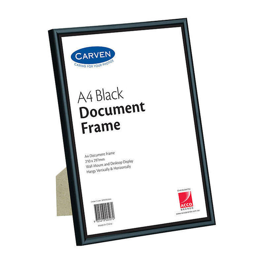 Carven Document Frame Black A4