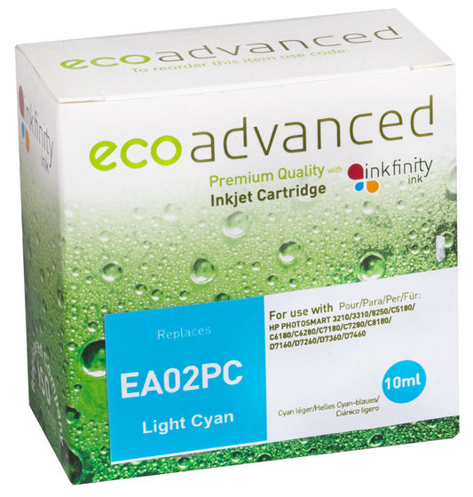 Compatible HP #02 Light Cyan Ink Cartridge