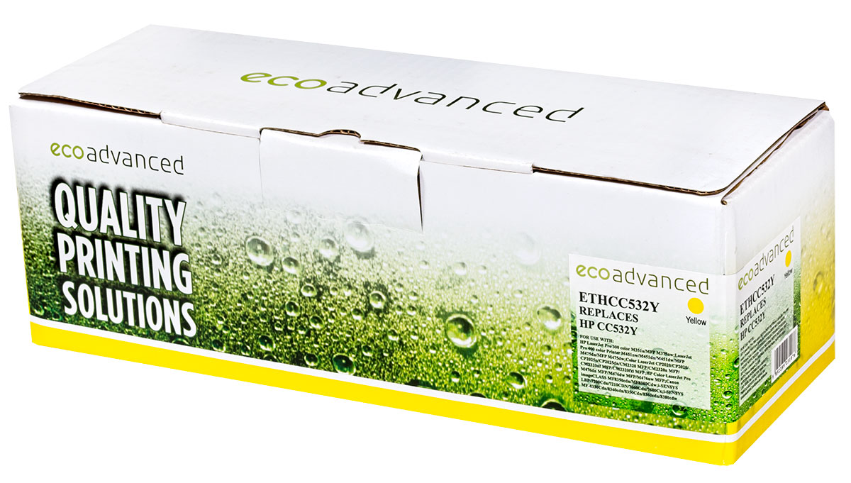 Compatible HP CC532A Yellow Toner