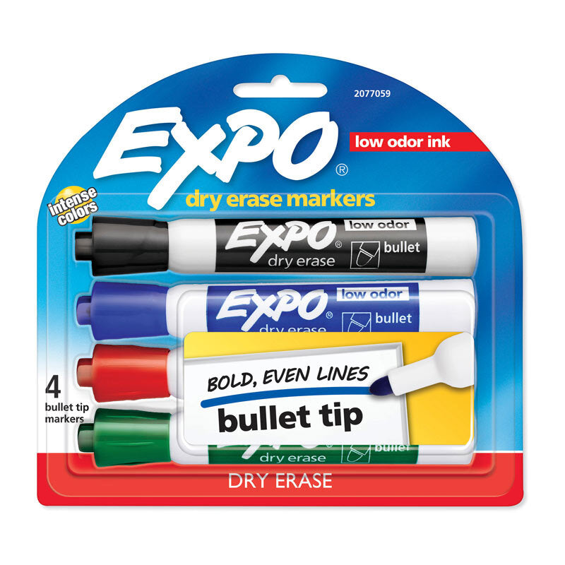 ExpoW/B Marker Blt Ast Pk4 Bx6