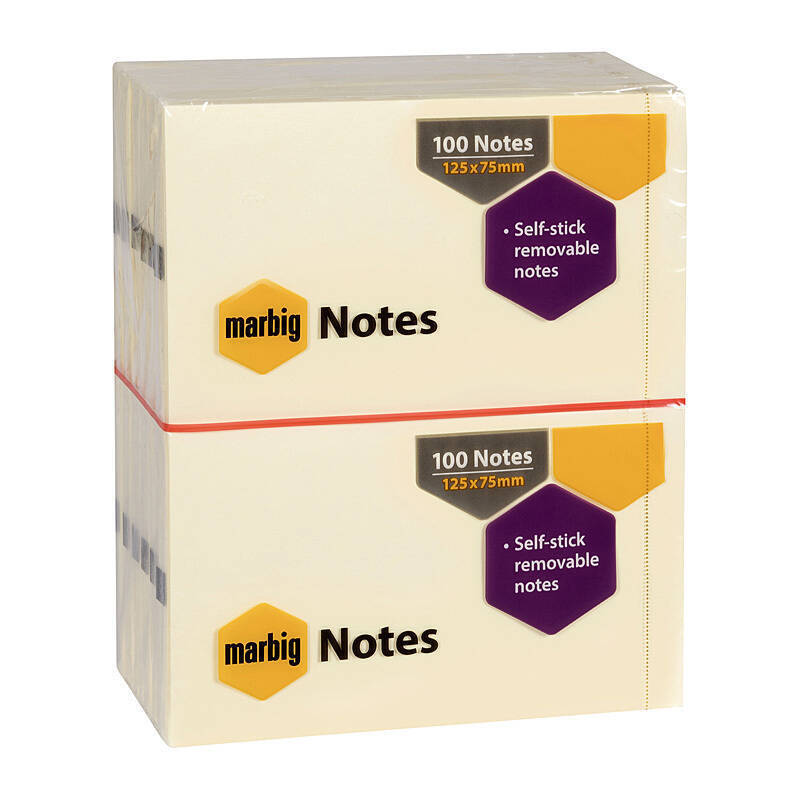 Notes Yellow 75X125mm Ylw Pk12