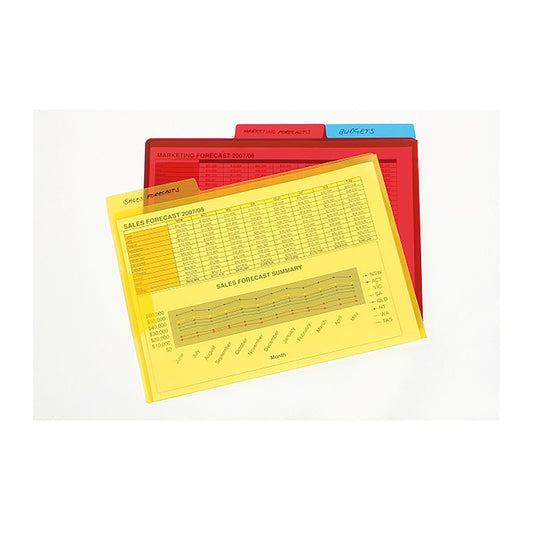 Mgb File A4 LetrFlap & Tab Pk3