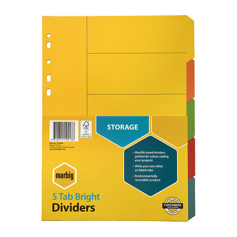 Mbg Divider Bright Mnlla A4 5T