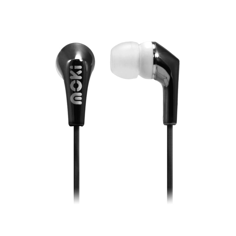 Moki Life Metallic Earbuds Blk