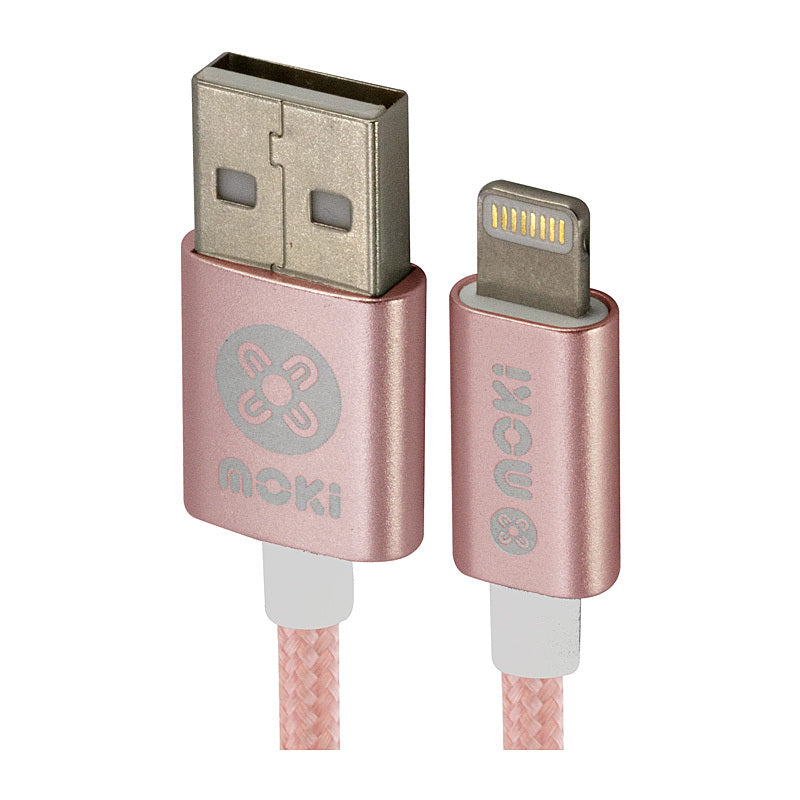 Moki Lightning Cable 3M RoseGd