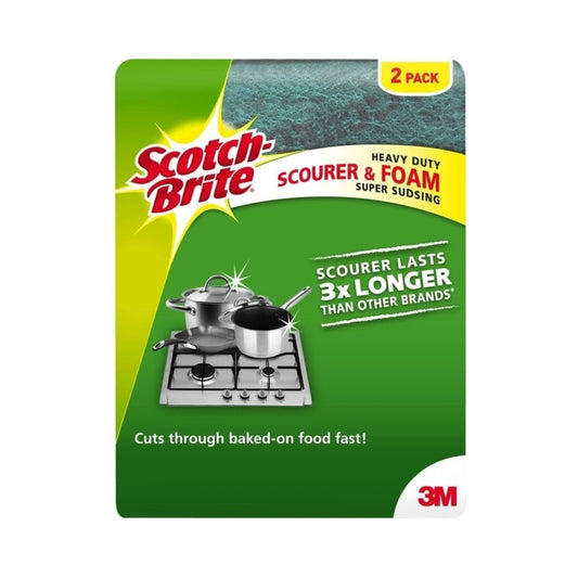 SB H/Duty Scour Sponge Pk2 Bx6