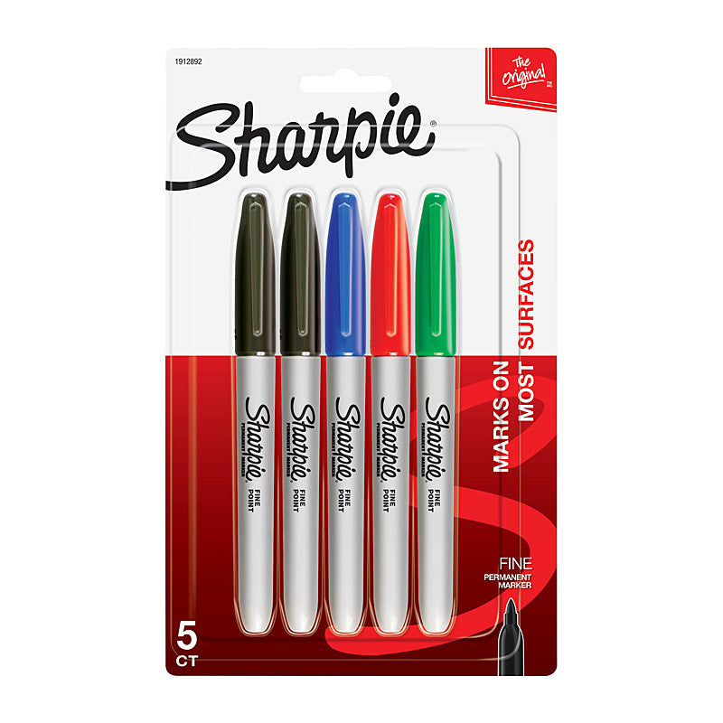 Sharpie Perm Mrkr Asst Pk5 Bx6