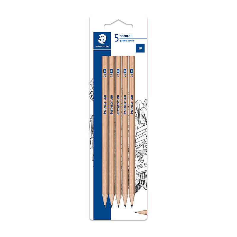 Staedtler Nat Penc 2B Pk5 Bx10