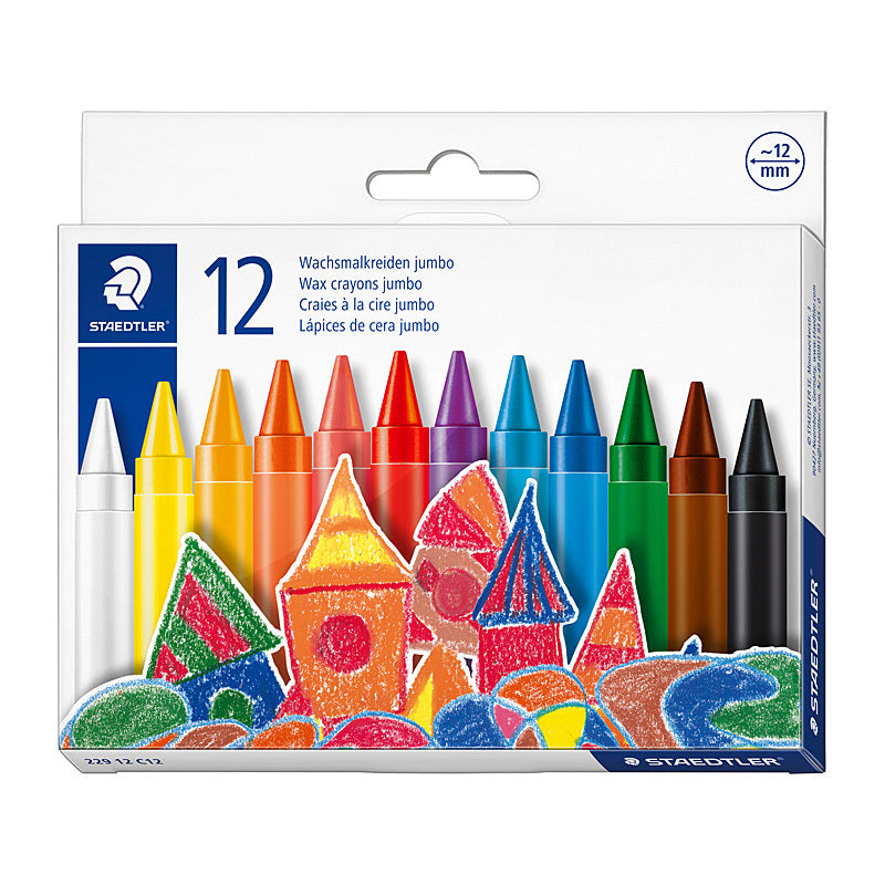 Staed Jumb Tri Wax Crayon Bx12