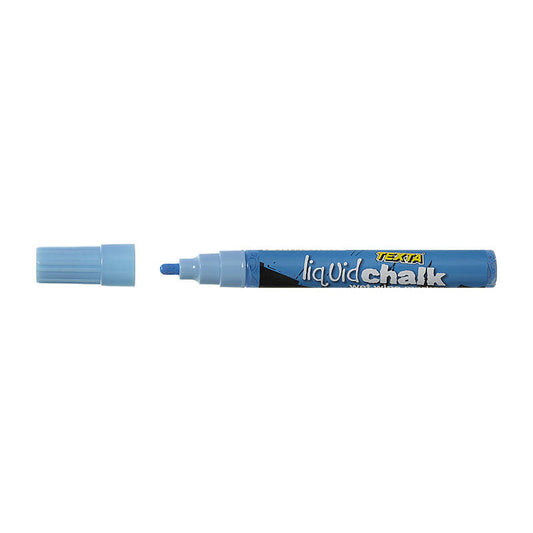 Texta Liqud Chalk Wet Wipe Blu