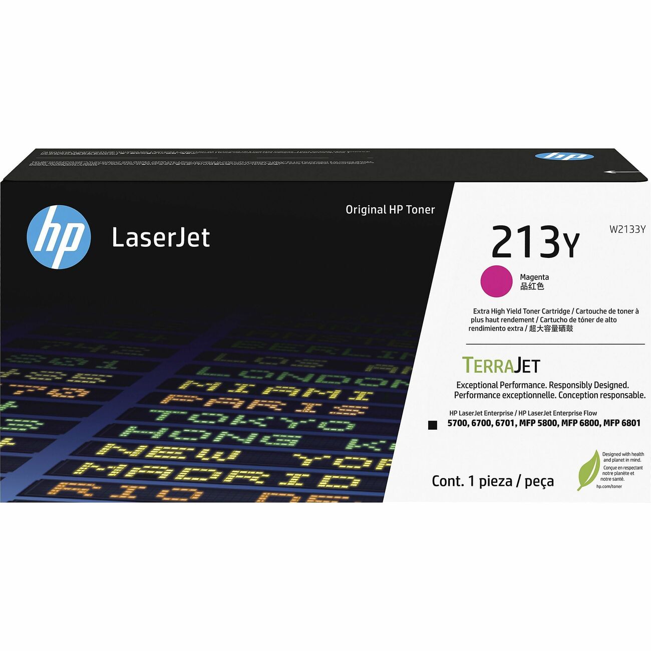 HP #213Y Magenta Toner W2133Y