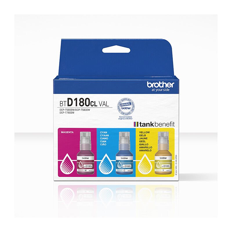 Brother BTD180CLVAL CMY Pack - Cartridge West