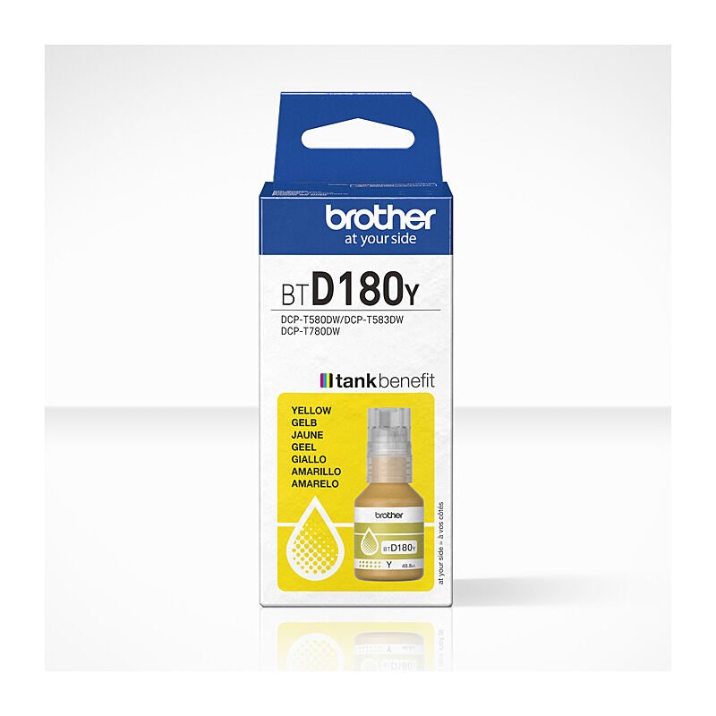 Brother BTD180Y Yel ink Bottle - Cartridge West