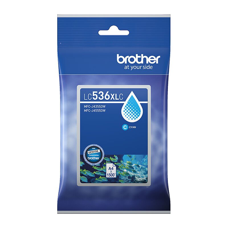 Brother LC-536XLC Cyan Ink - Cartridge West
