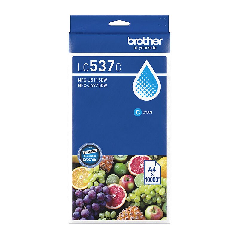 Brother LC-537 Cyan Ink Cart - Cartridge West