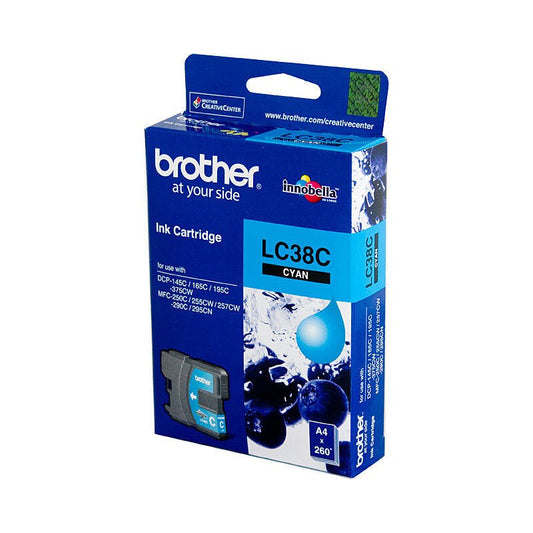 Brother LC38 Cyan Ink Cart - Cartridge West