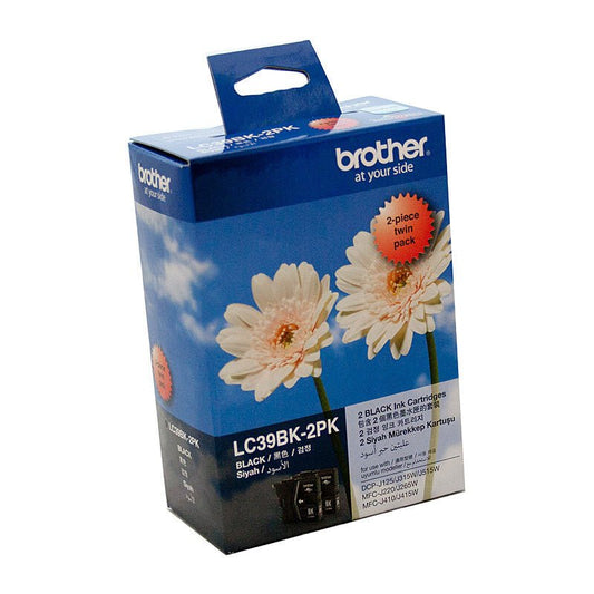 Brother LC39 Black Twin Pack - Cartridge West
