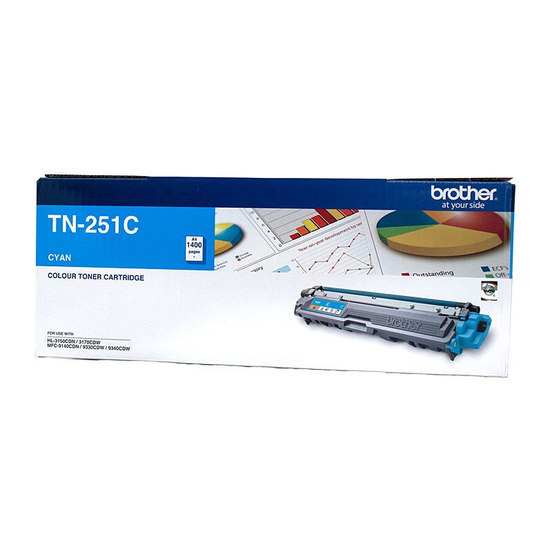 Brother TN - 251 Cyan Toner Cartridge - Standard Yield Laser Toner - Cartridge West