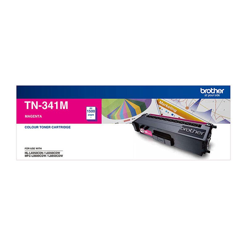 Brother TN - 341 Magenta Toner Cartridge - Standard Yield Laser Toner - Cartridge West