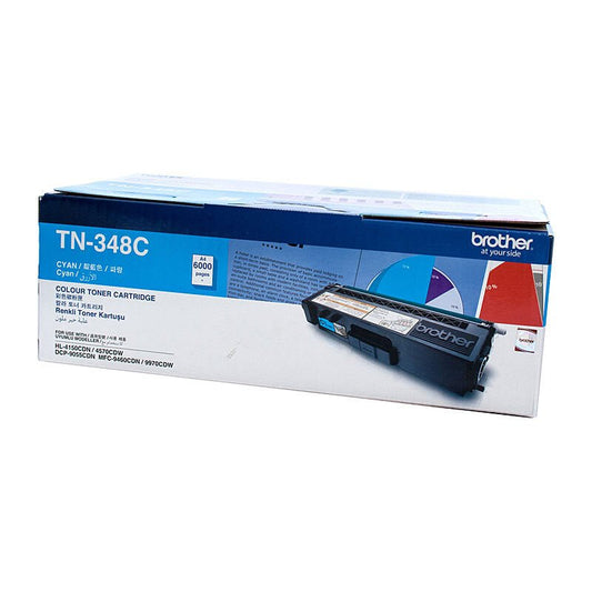 Brother TN - 348 Cyan Toner Cartridge - High Yield Laser Toner - Cartridge West
