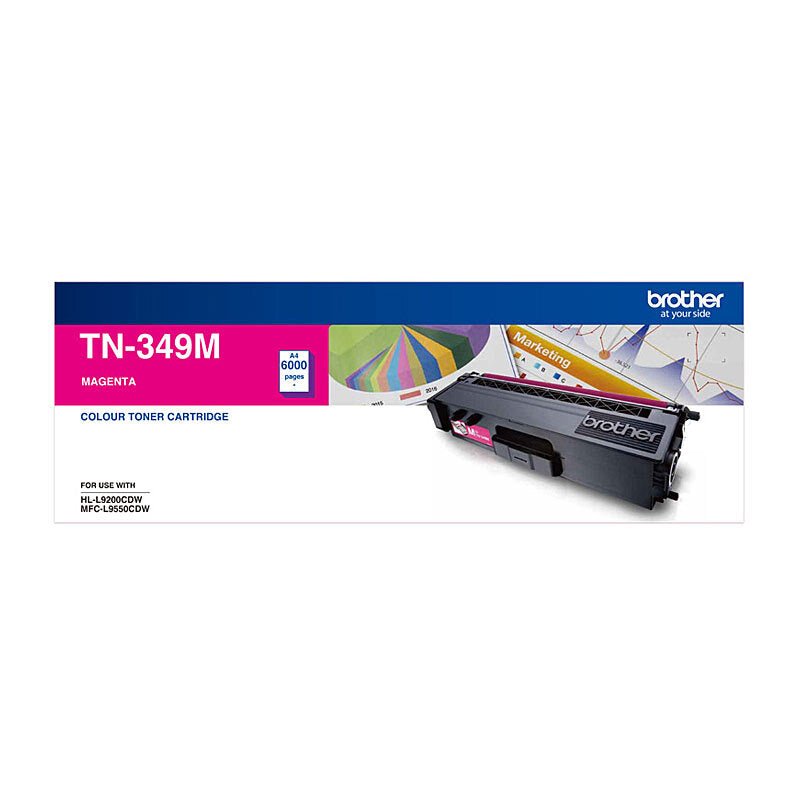 Brother TN - 349 Magenta Toner Cartridge - Super High Yield Laser Toner - Cartridge West