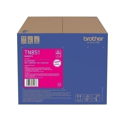 Brother TN - 851 Magenta Toner Cartridge - Standard Yield Laser Toner - Cartridge West