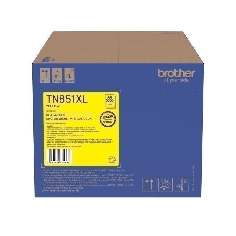 Brother TN851XL Yell Toner Car - Cartridge West